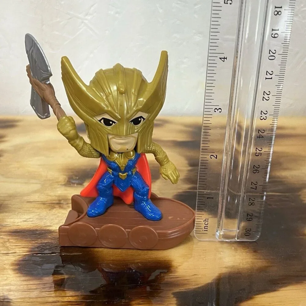 Mcdonalds Happy Meal Toy #4 Mighty Thor-Marvel‎ Studios-Thor Love and Thunder 2